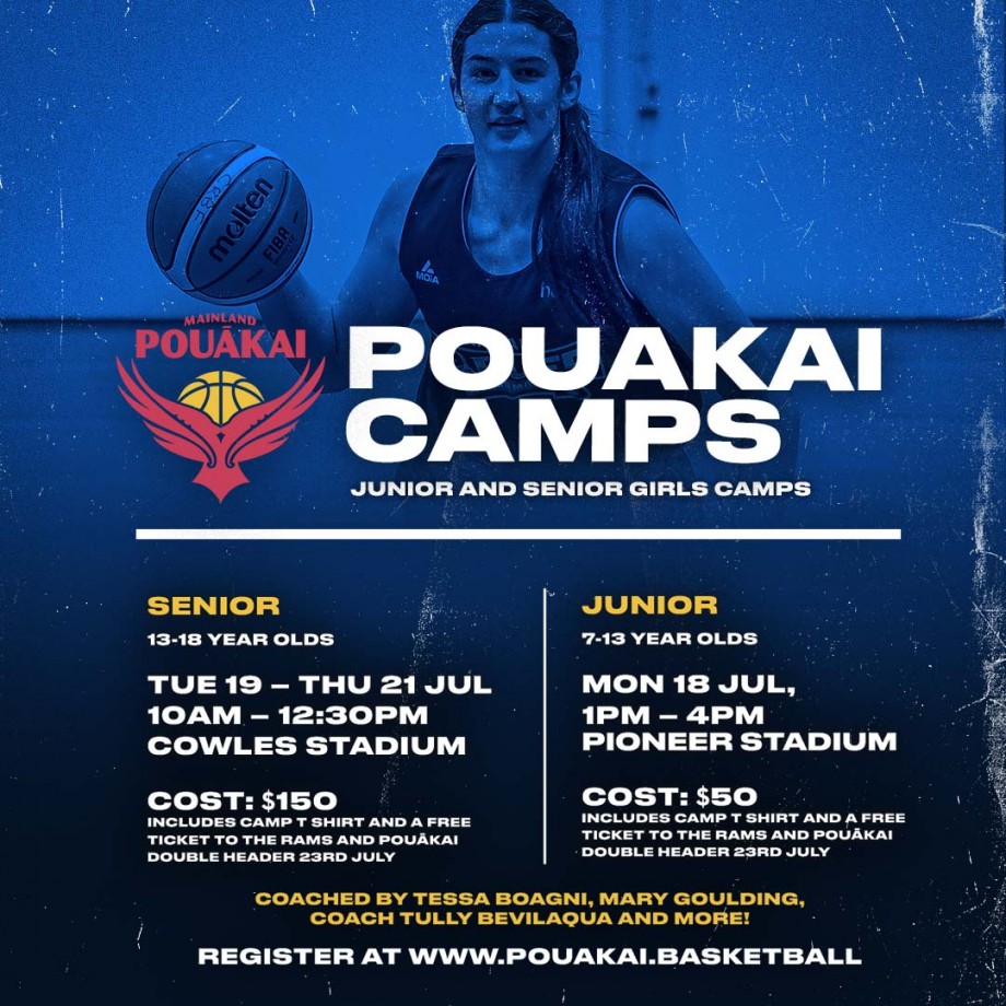 Image of Pouākai Junior girls basketball camp event